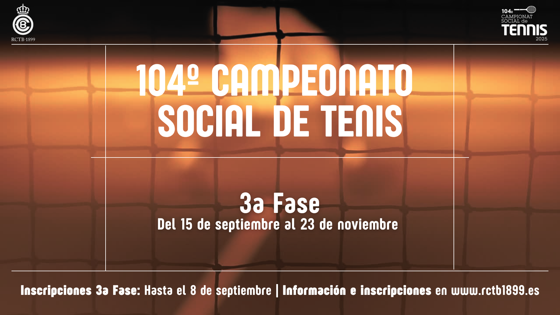 104º Campeonato Social de Tenis (3a fase)