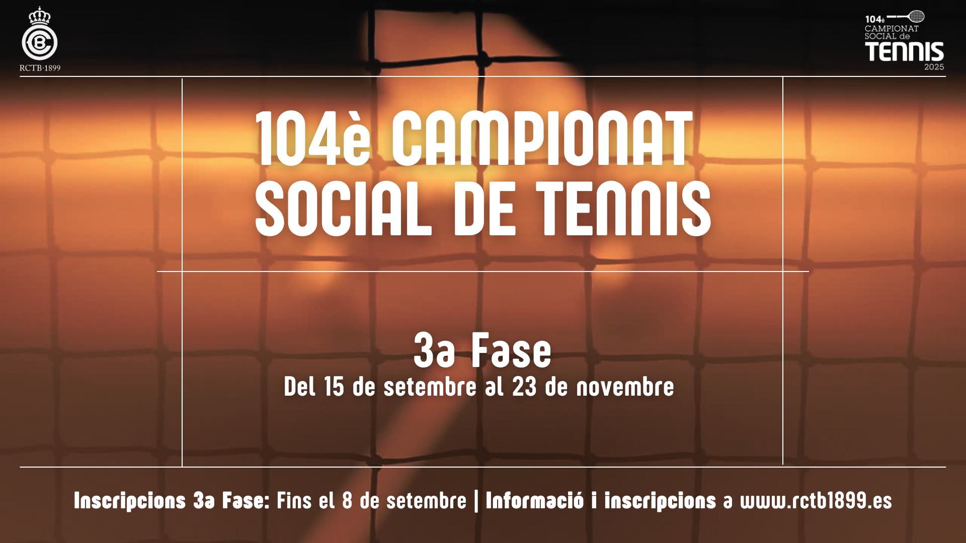 104è Campionat Social de Tennis (3a fase)