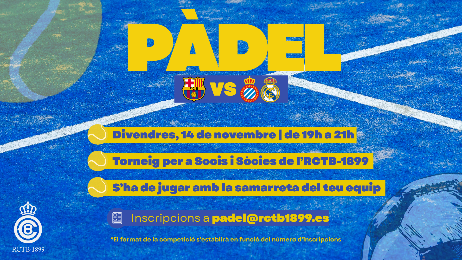 Pàdel Barça vs Espanyol i Madrid