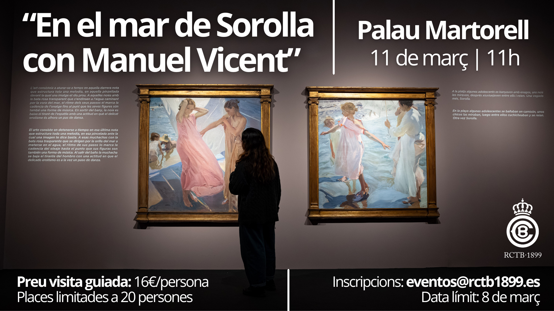 Exposició: "En el mar de Sorolla con Manuel Vicent"