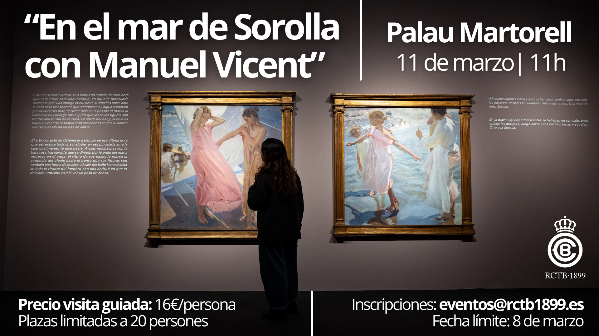 Exposición: "En el mar de Sorolla con Manuel Vicent"