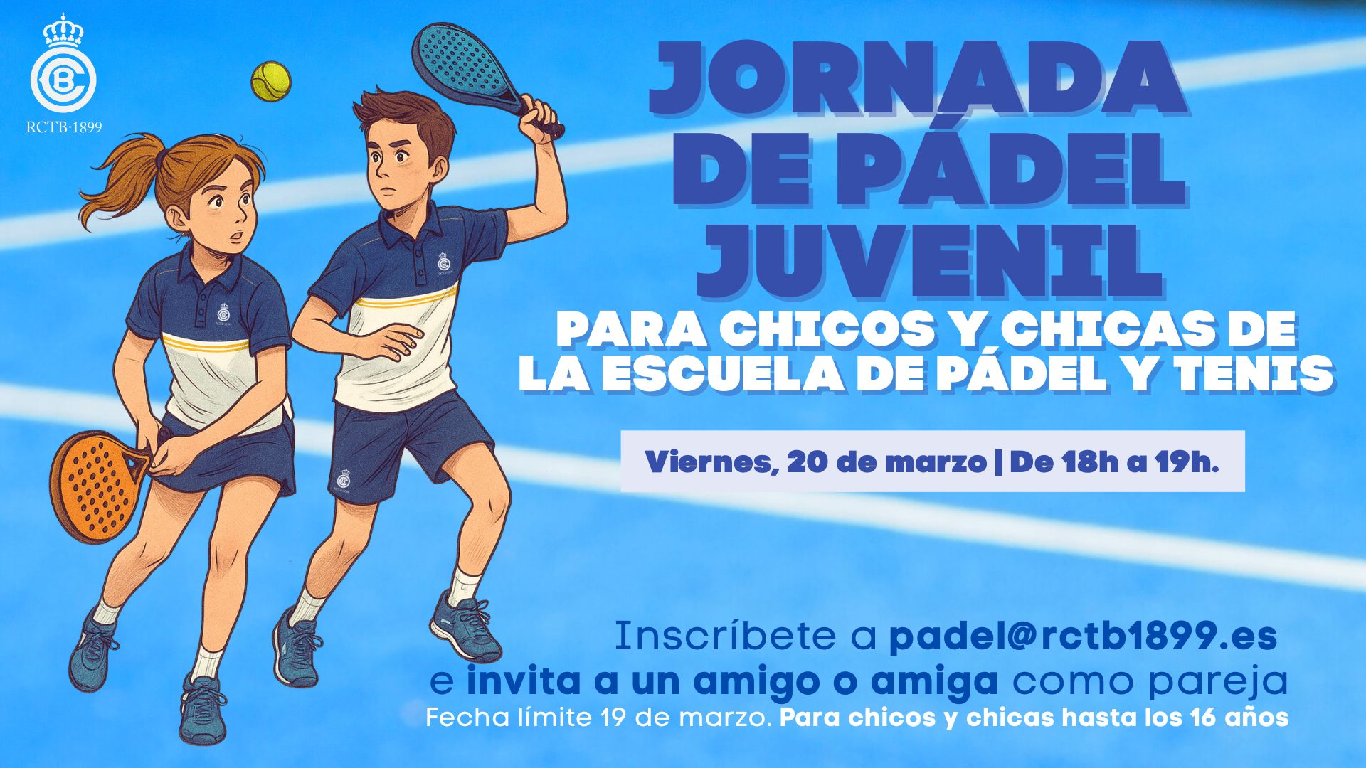 Jornada juvenil de pádel