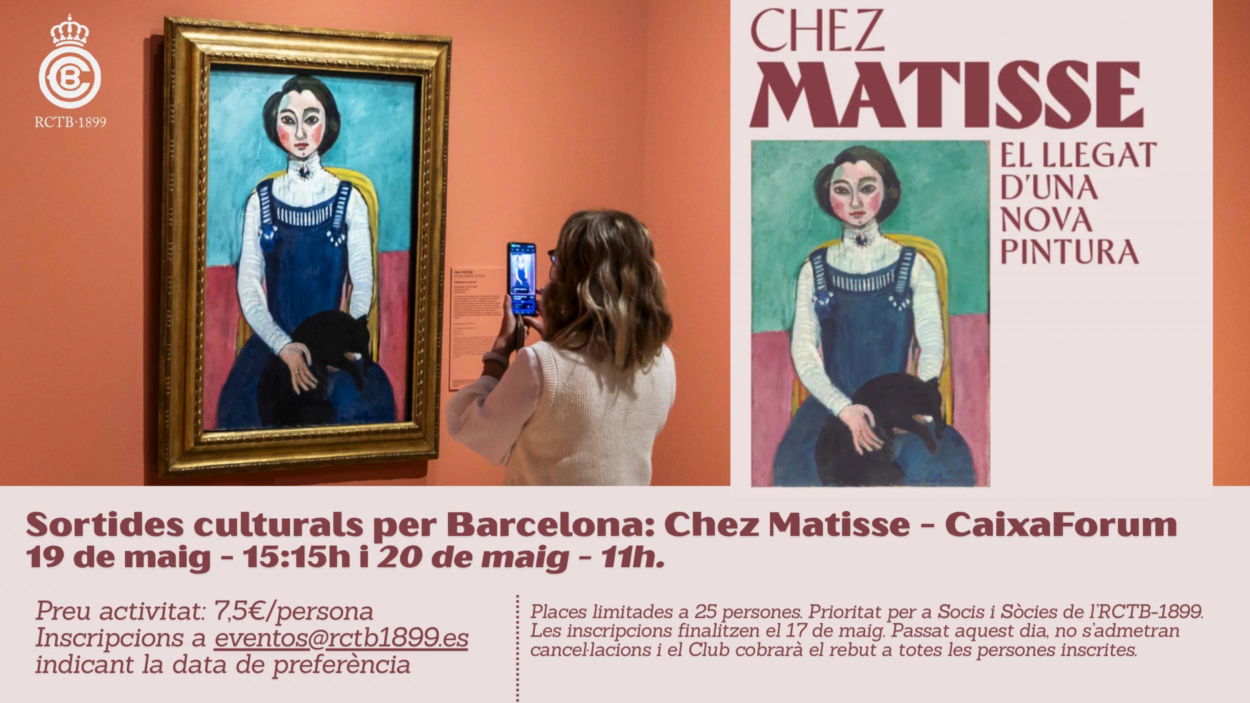 "Chez Matisse: El llegat d'una nova pintura"; al CaixaForum