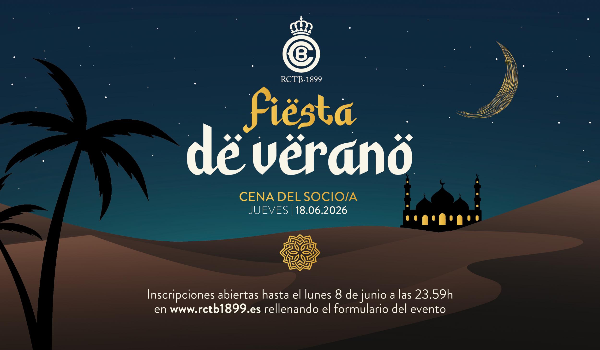 Fiesta de Verano - Cena del Socio/a 2026