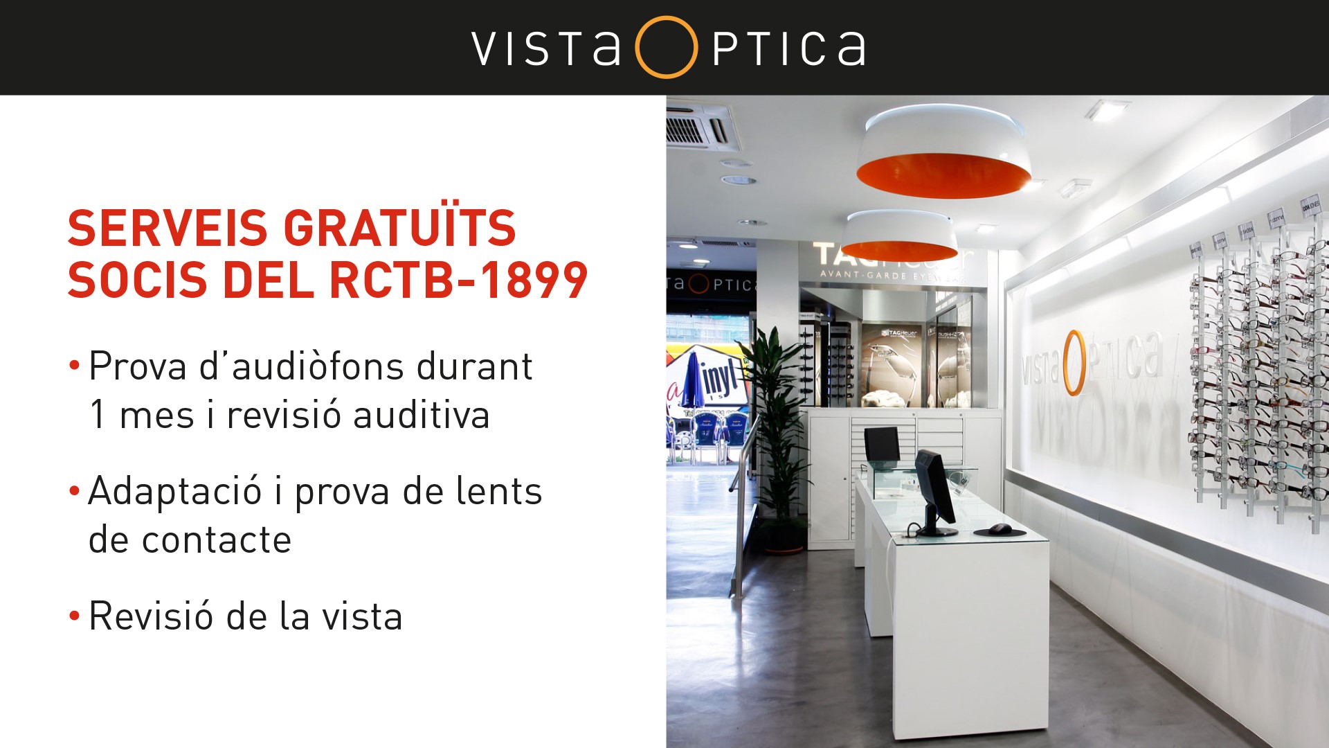 Serveis gratuÏts per a socis de l'RCTB-1899