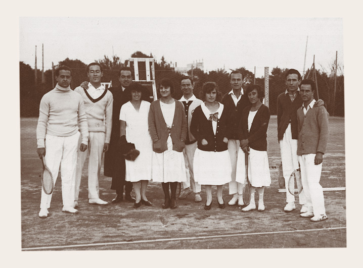 Los mejores tenistas del club en los años 20 Los mejores tenistas del club en los años 20