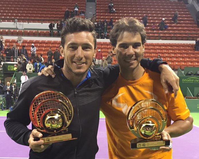 Nadal y Mónaco ganan el título de dobles de Doha Nadal y Mónaco ganan el título de dobles de Doha