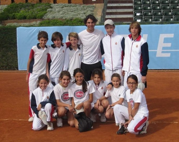 Rafa Nadal imparteix un clinic al RCTB