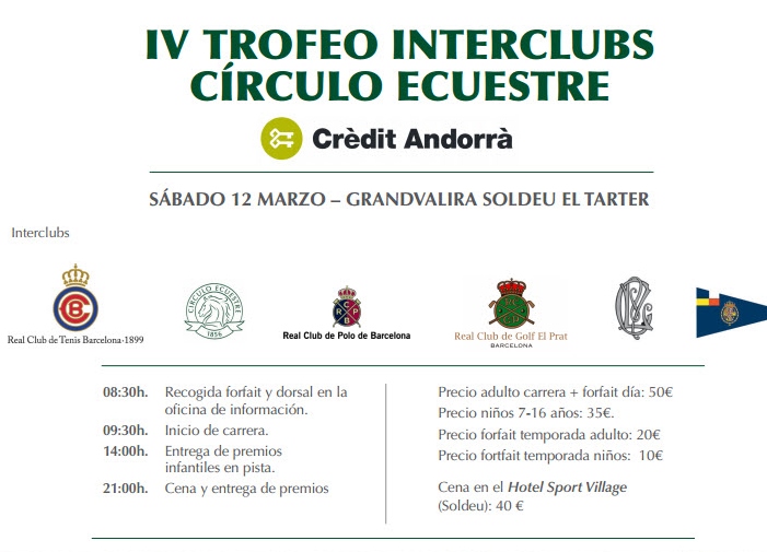 Apúntate al Interclubs de Esquí Apúntate al Interclubs de Esquí