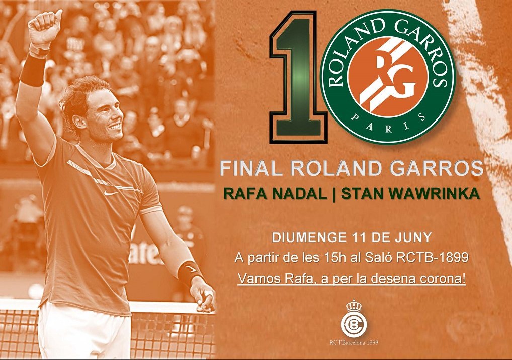 Pantalla gigante y una gran fiesta para animar a Rafa Nadal en la final de Roland Garros Pantalla gigante y una gran fiesta para animar a Rafa Nadal en la final de Roland Garros
