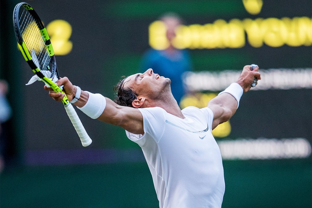 Rafa Nadal, con paso muy firme a Wimbledon Rafa Nadal, con paso muy firme a Wimbledon