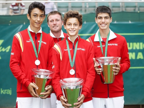Alcaraz y Rincón, subcampeones del mundo con España