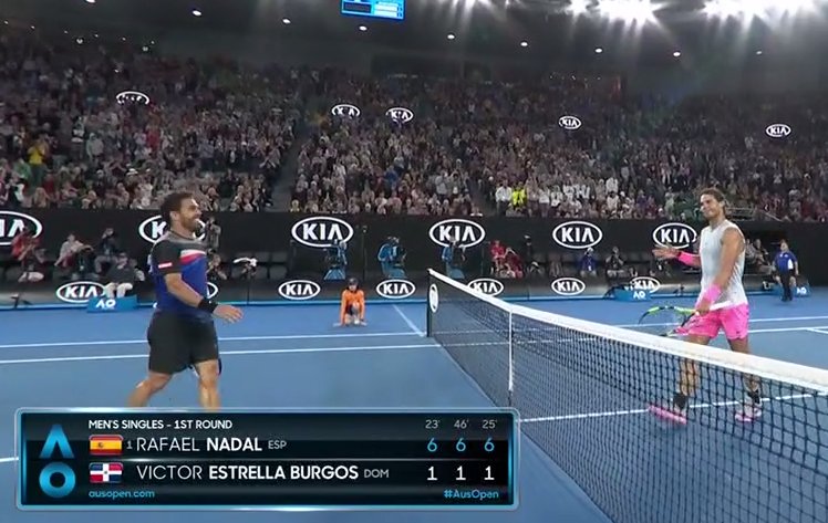 Debut còmode de Rafa Nadal a l’Open d'Australia Debut còmode de Rafa Nadal a l’Open d'Australia