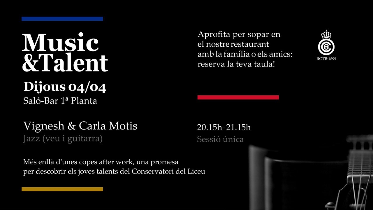 Els joves talents del Conservatori del Liceu, a l’RCTB-1899 Els joves talents del Conservatori del Liceu, a l’RCTB-1899