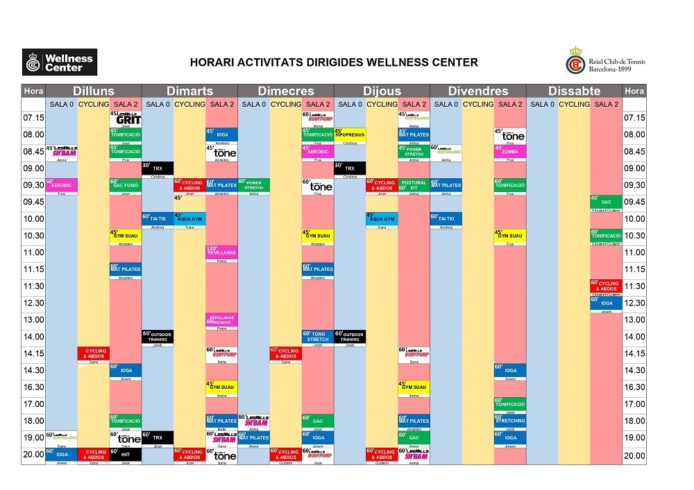 El 13 de maig es posa en marxa la nova oferta d'Activitats Dirigides