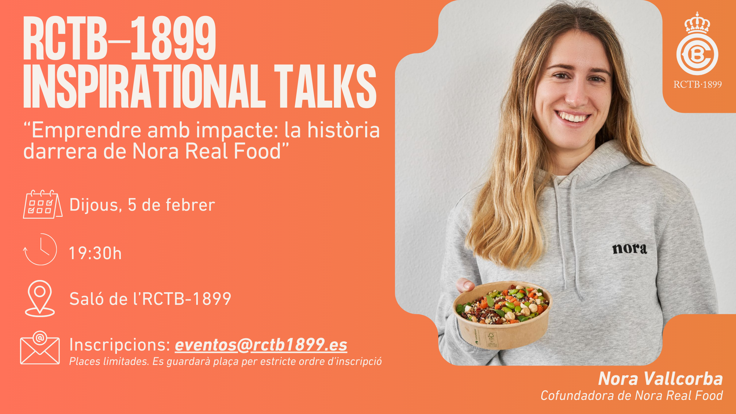 Inspirational Talks: “Empendre amb impacte: la història darrera de Nora Real Food”