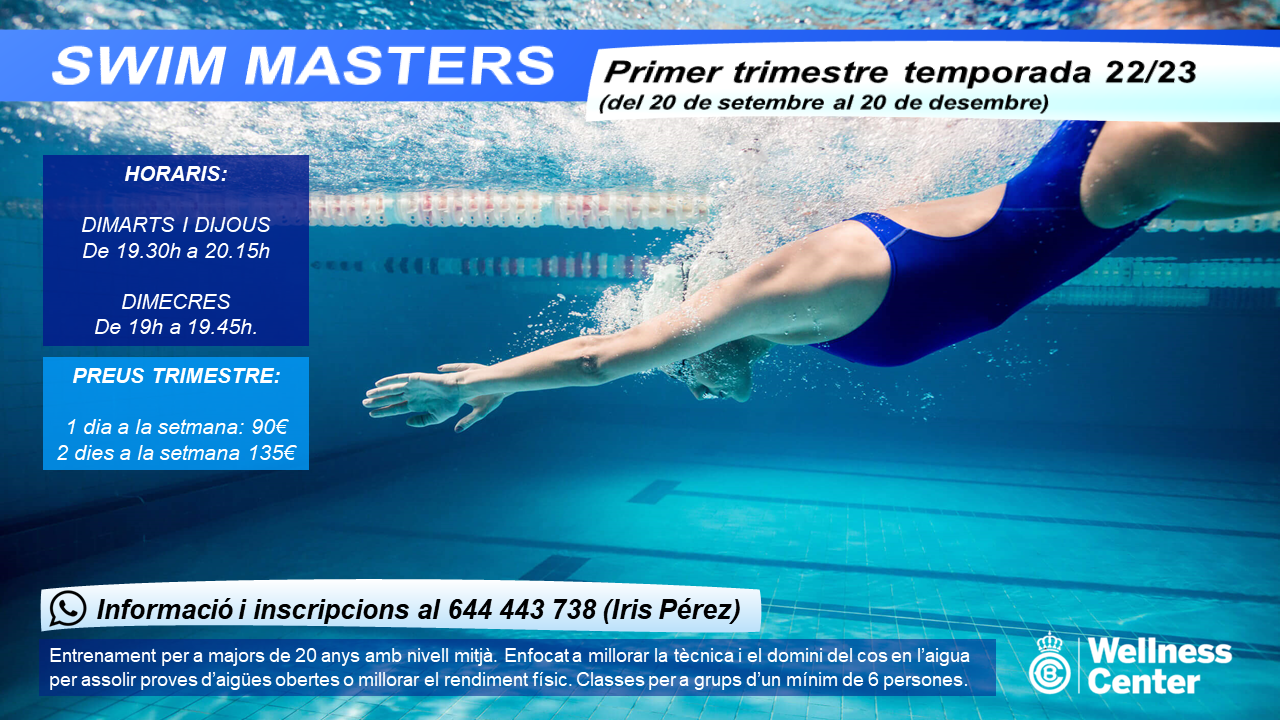 El 20 de setembre torna el Swim Masters