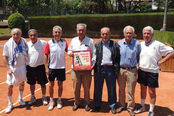 El equipo Senior +65, Campeón de España