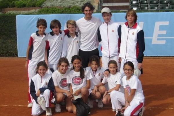 Rafa Nadal imparteix un clinic al RCTB