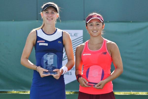 Jil Teichann, campeona en dobles del WTA de Newport Beach