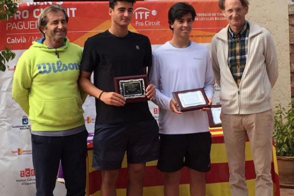 Pedro Vives, finalista en dobles del ITF Futures de Paguera (Mallorca)