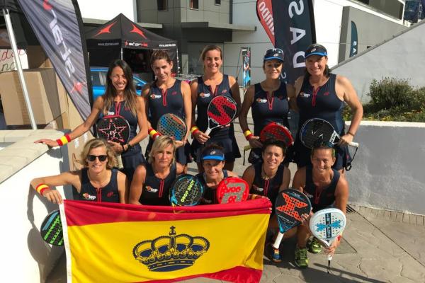 Enric Sanmartí, Marta Cano y Ninoska Souto, campeones del Mundo de Veteranos de pádel