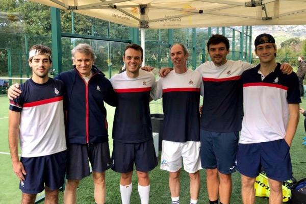 El equipo de pádel del RCTB-1899, campeón de la Copa Cataluña Plata 2018