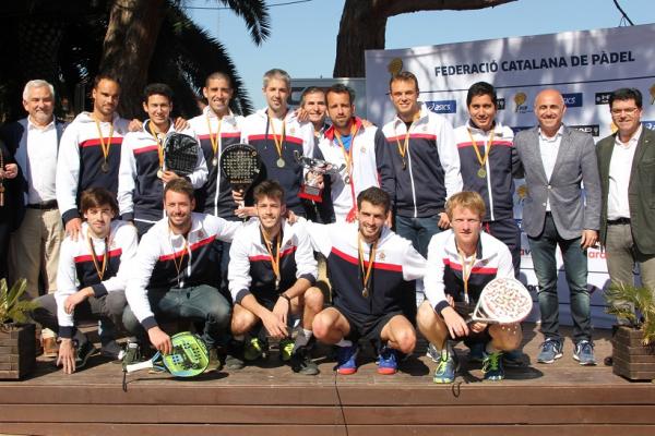 El RCTB-1899, campeón del Campeonato de Cataluña Absoluto por Equipos masculinos de pádel de 1ª categoría