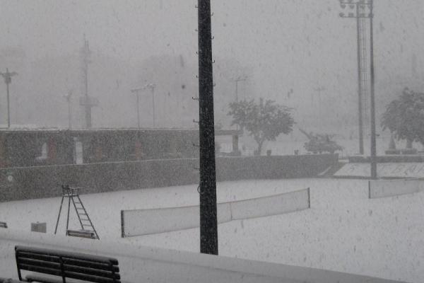 La nevada del año en Barcelona