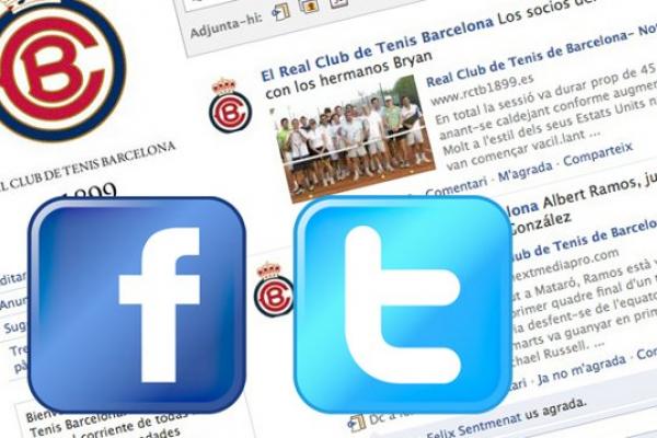 Facebook i Twitter a la web