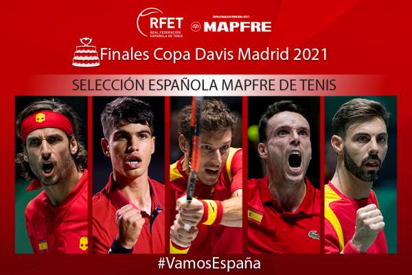 Ple de jugadors de l’RCTB-1899 a l’equip espanyol de Copa Davis