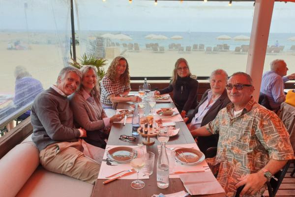 Bon ambient a la sortida per la Barceloneta