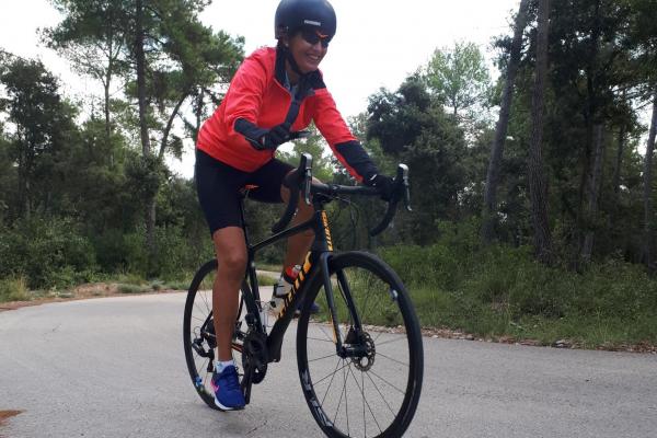 Bon ambient a la sortida en bici per la Garrotxa