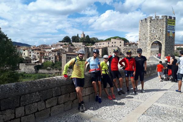 Bon ambient a la sortida en bici per la Garrotxa