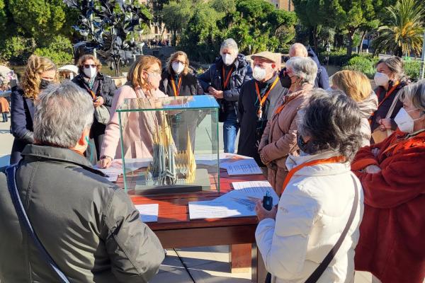 Bon ambient a la visita de La Sagrada Família