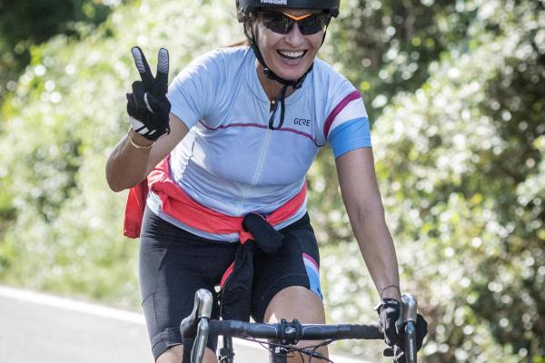 Bon ambient a la sortida en bici per la Garrotxa