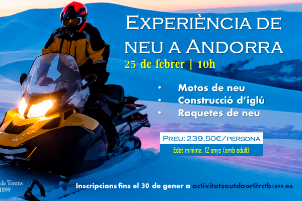 Experiència de neu a Andorra (25 de febrer)