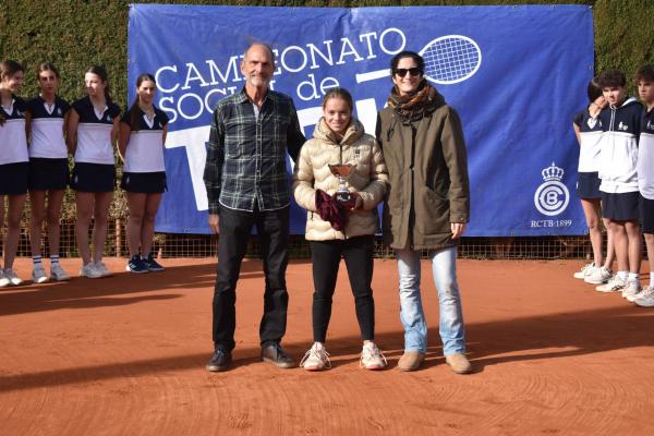Ana Llaudet i Arnau Martínez, campions absoluts del 104è Campionat Social de Tennis de l'RCTB-1899