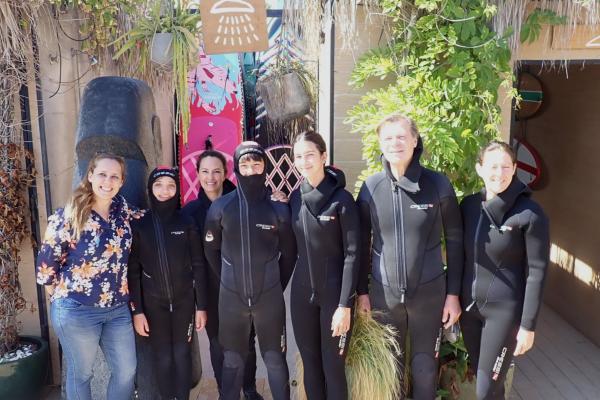 Els nostres socis fan una immersió a la Barceloneta