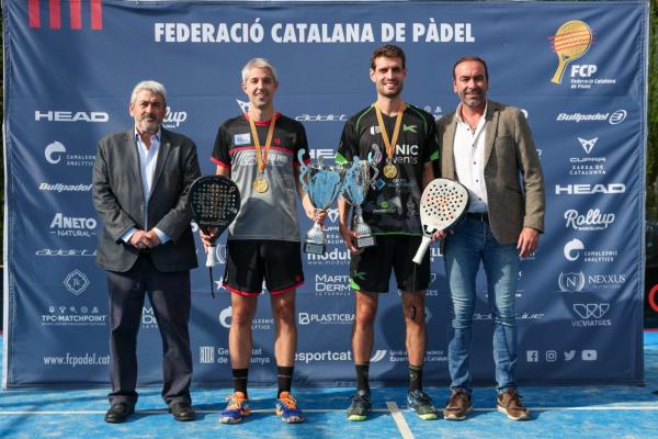 Enric Sanmartí i Tonet Sans, campions de Catalunya de Pàdel