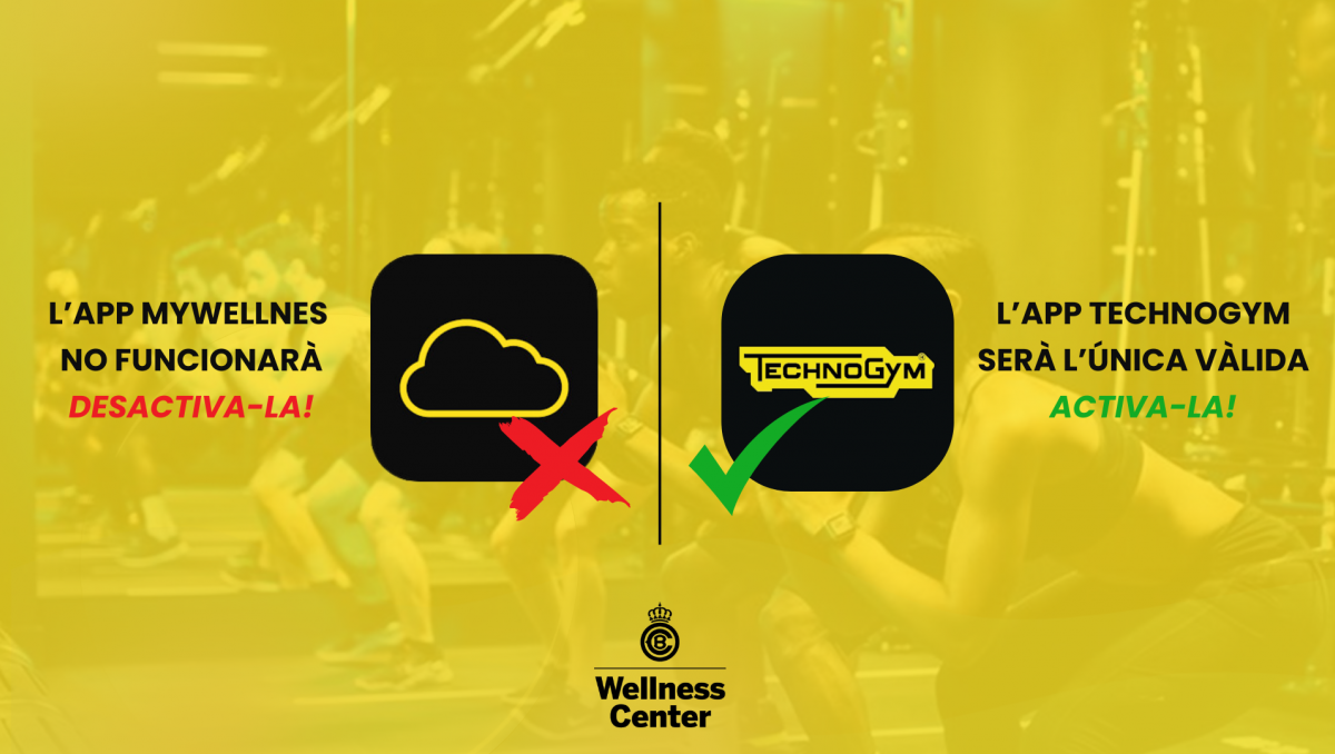 Instala't l'APP de Technogym per tal de poder reservar hora a la teva classe d'Activitats Dirigides