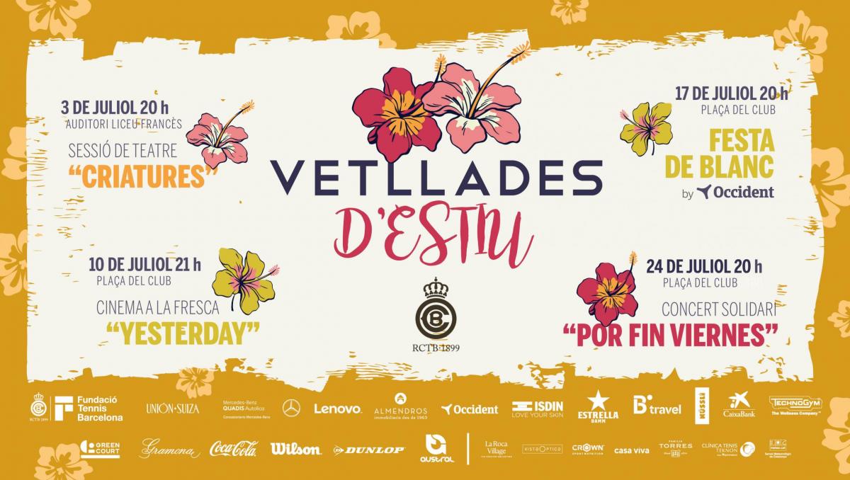 Arriben les vetllades d'estiu: sessió de teatre, cinema a la fresca, festa de blanc i concert solidari