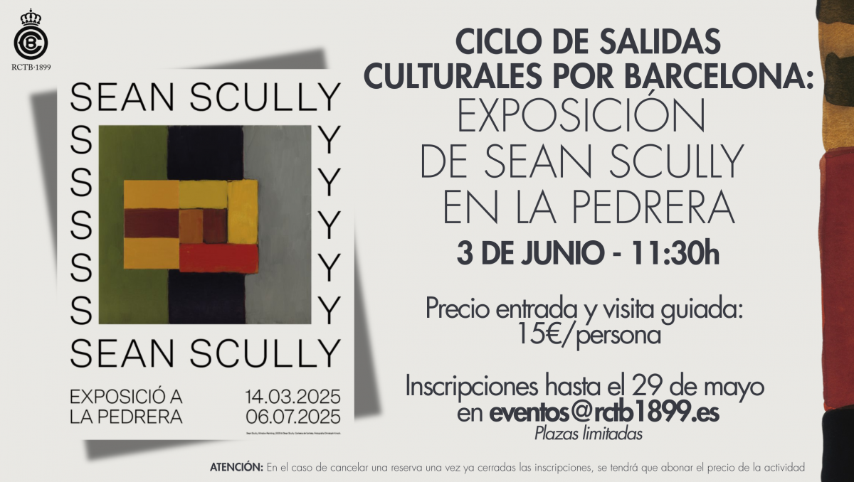 Inscríbete y visita la exposición de Sean Scully en La Pedrera el martes 3 de junio en La Pedrera (11:30h)
