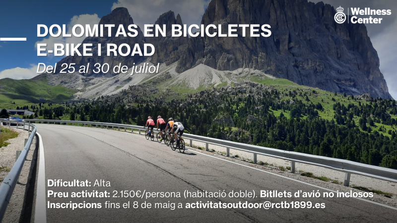 Dolomitas en bicicletes e-bike i road