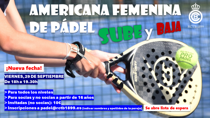Americana femenina de pádel (sube y baja)