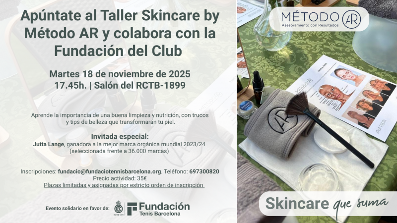 Taller de skincare con fines solidarios