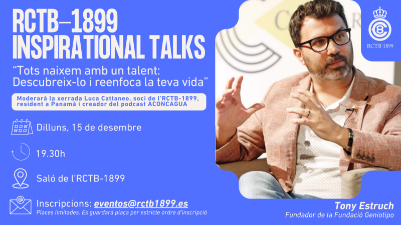 Inspirational Talks amb Tony Estruch