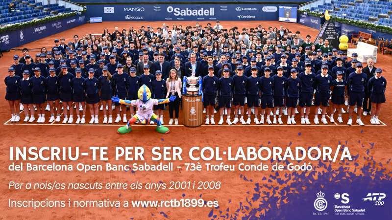 Col·laboradors/es Barcelona Open Banc Sabadell 2026 - 73è Trofeu Conde de Godó