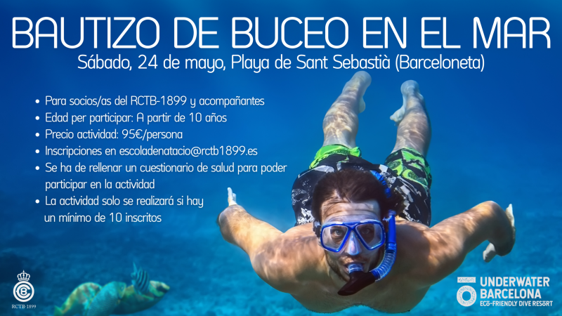 No te pierdas el bautizo de buceo en el mar