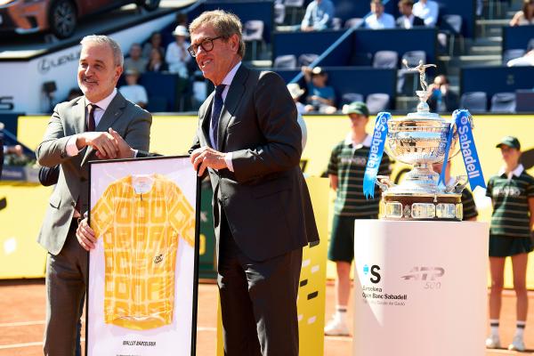 El Tour de França s'agermana amb el Barcelona Open Banc Sabadell amb un acte a la pista Rafa Nadal